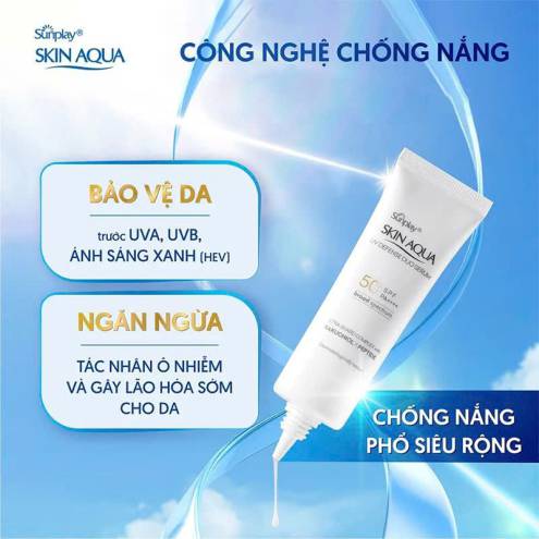 Serum chống nắng dưỡng da chuyên sâu Sunplay Skin Aqua UV Defense Duo Serum