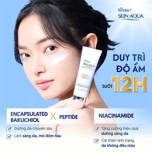 Serum chống nắng dưỡng da chuyên sâu Sunplay Skin Aqua UV Defense Duo Serum