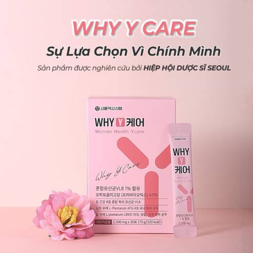 Men vi sinh bổ sung lợi khuẩn phụ khoa và đường ruột Why Y Care Hàn Quốc Lacto On