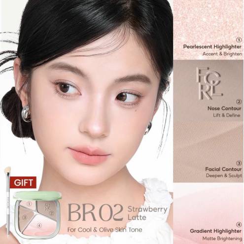 Bảng Tạo Khối và Bắt Sáng Focallure Color Highlighter Contour Palette