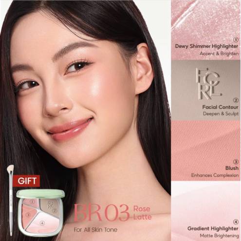 Bảng Tạo Khối và Bắt Sáng Focallure Color Highlighter Contour Palette