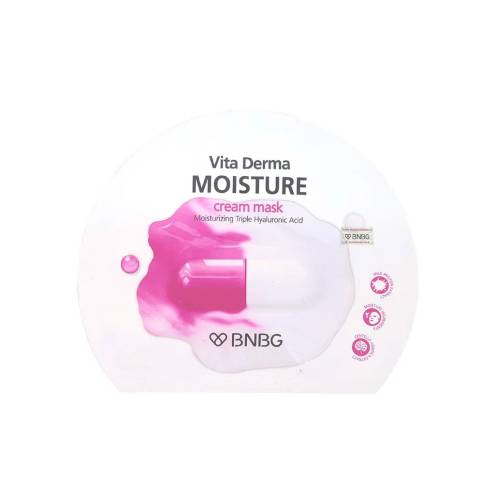 Mặt Nạ Kem Dưỡng Da Ẩm Mịn, Giúp Da Trắng Hồng BNBG Vita Derma Moisture Cream Mask