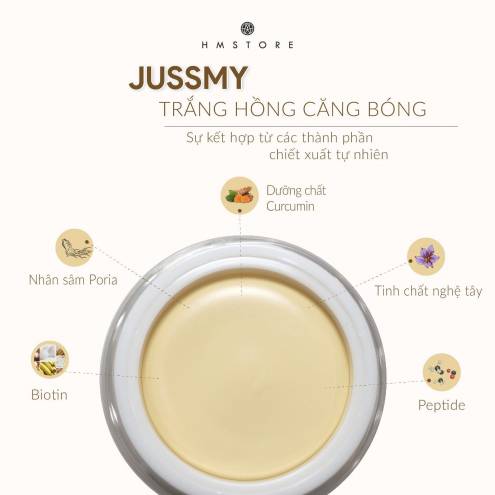 KEM DƯỠNG DA JUSSMY – TRẮNG HỒNG CĂNG BÓNG HM STORE INTENSIVE WHITENING CARE  