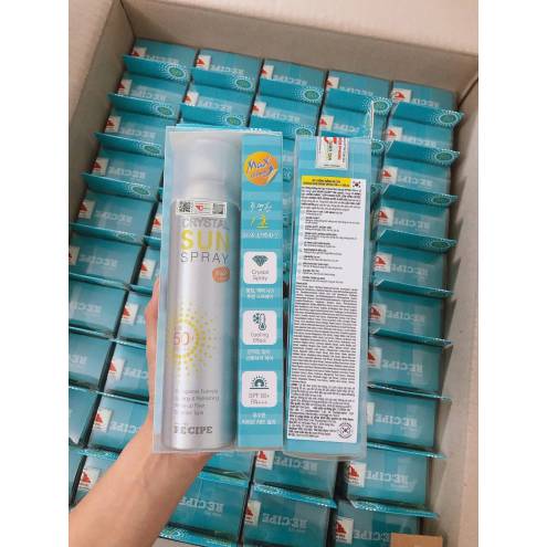 Xịt Chống Nắng RE:CIPE Crystal Sun Spray SPF50+ PA+++ 150ml