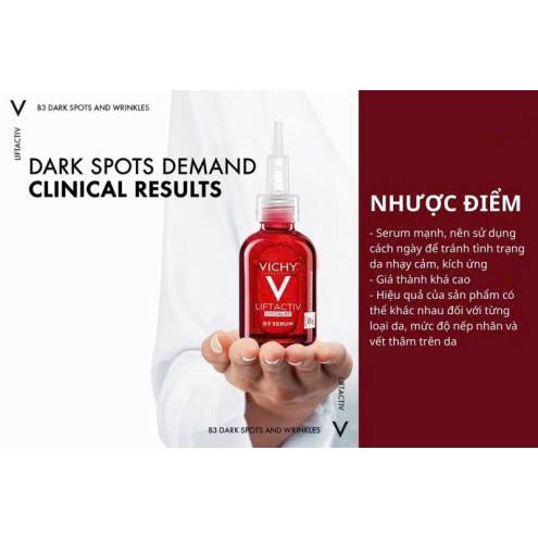 Tinh Chất Cải Thiện & Ngừa Đốm Nâu Thâm Nám Vichy Liftactiv B3 Dark Spots Serum 30Ml