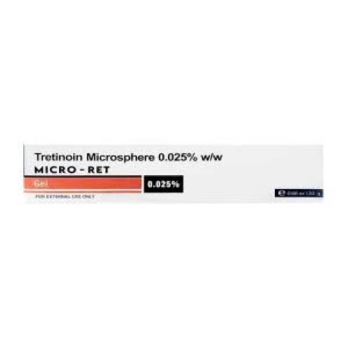 Tretinoin Microsphere Micro Ret 0.025% 0.05% 0.1% Gel - Gel Trị Mụn, Chống Lão Hóa Hiệu Quả
