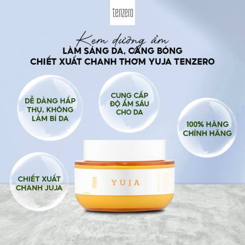 Kem dưỡng ẩm chiết xuất chanh thơm Yuja Tenzero