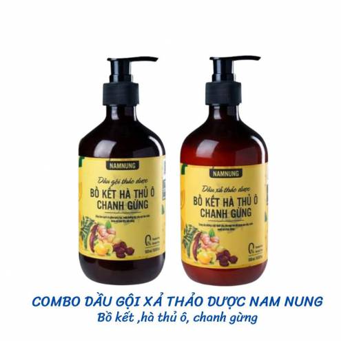 Bộ đôi dầu gội xả Nam Nung ngăn ngừa gàu, rụng, giúp tóc chắc khỏe, suôn mượt 500ml