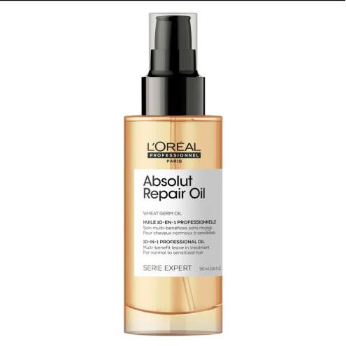 Dầu dưỡng tóc L'oreal Absolut Repair Oil phục hồi và nuôi dưỡng tóc hư tổn, 90ml 