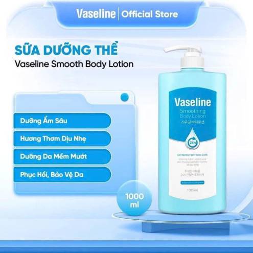 Sữa Dưỡng thể Vaseline Body Lotion 1000ml bản Hàn Quốc