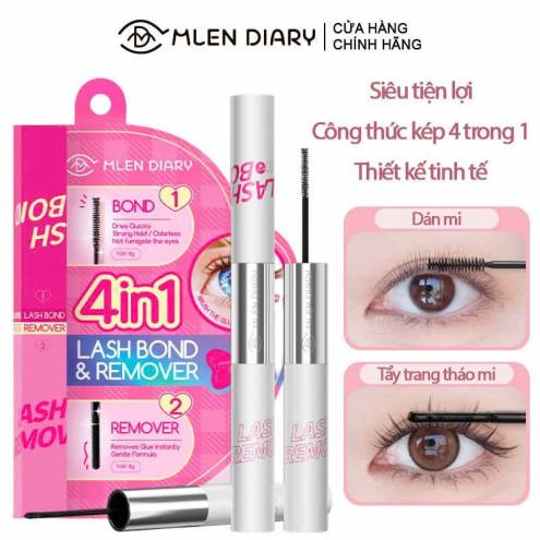 Keo 2 Đầu Mascara Mlen Diary 4in1 Lash Bond & Remover 8g