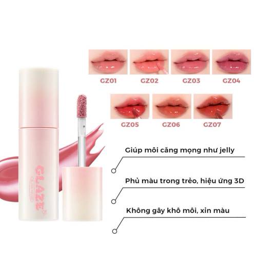 Son Tint Bóng Black Rouge Chewy Lip Glaze 3.28g