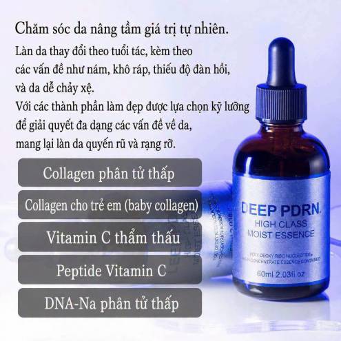 Tinh chất dưỡng da Deep PDRN high Class Moist, cấp ẩm ngừa lão hóa 60ml
