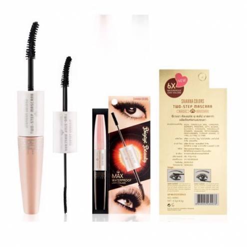 Mascara 2 Đầu Sivanna Colors Two-Step Màu Đen Colors Two-Step Mascara - Black  