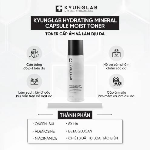 Toner KyungLab Hydrating Mineral Capsule Moist - cấp ẩm làm dịu da