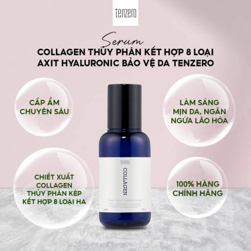 Serum Collagen thủy phân với 8 loại axit Hyaluronic Tenzero