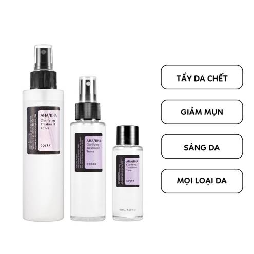 Nước Hoa Hồng Trị Mụn Cosrx AHA/BHA Clarifying Treatment Toner