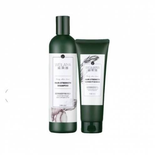 Bộ Dầu Gội Và Xã Gừng Weilaiya Hair Strength Shampoo & Conditioner