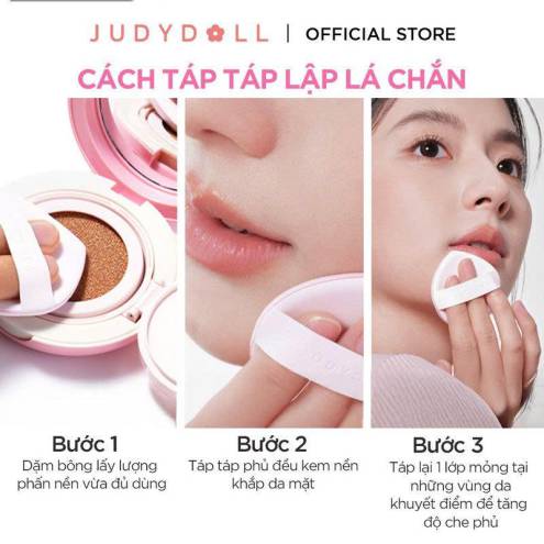 [Hồng] Phấn Nước Judydoll Fresh Matte Cushion