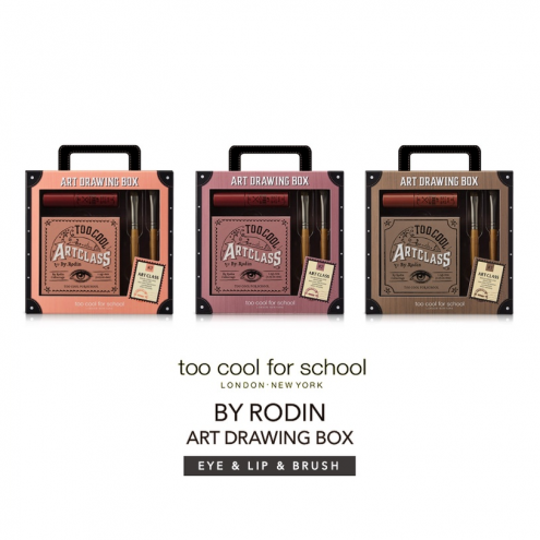 SET TRANG ĐIỂM TOO COOL FOR SCHOOL BY RODIN ART DRAWING BOX (EYE PALETTE & LIP & BURSH)  