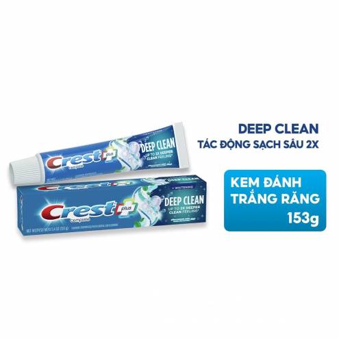 Kem Đánh Răng Crest+ Complete Deep Clean 153g