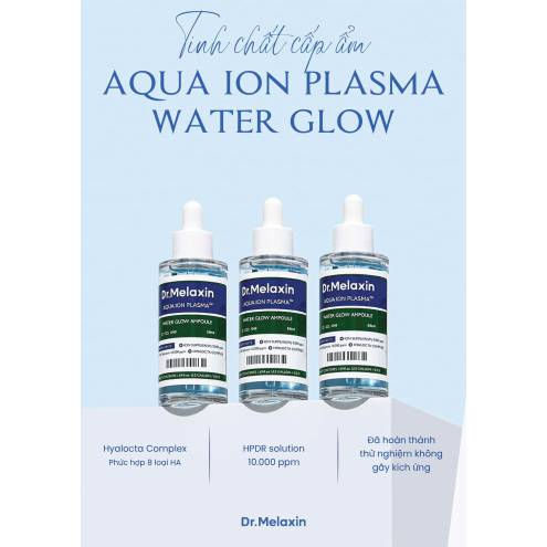 Serum Dưỡng Ẩm Aqua Ion Plasma Water Glow Ampoule 50ml