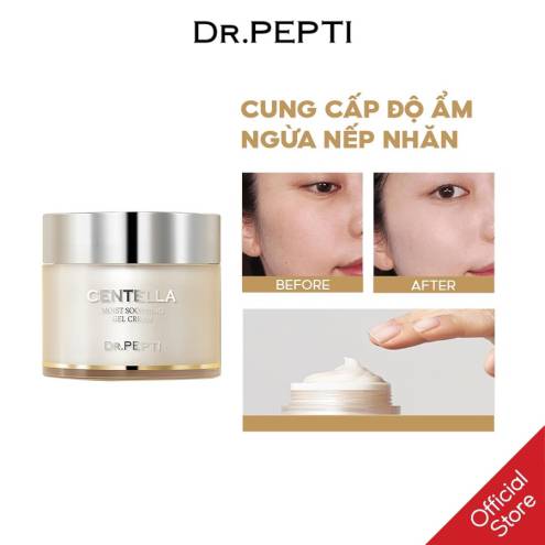 Kem Dưỡng Ẩm Chiết Xuất Từ Rau Má Dr.Pepti+ Centella Moist Soothing Gel Cream 