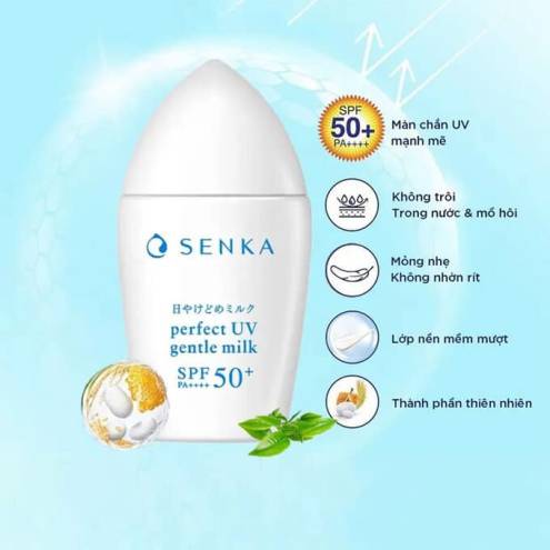 SỮA CHỐNG NẮNG CHO DA NHẠY CẢM SENKA PERFECT UV GENTLE MILK SPF50+ PA++++ 40ML