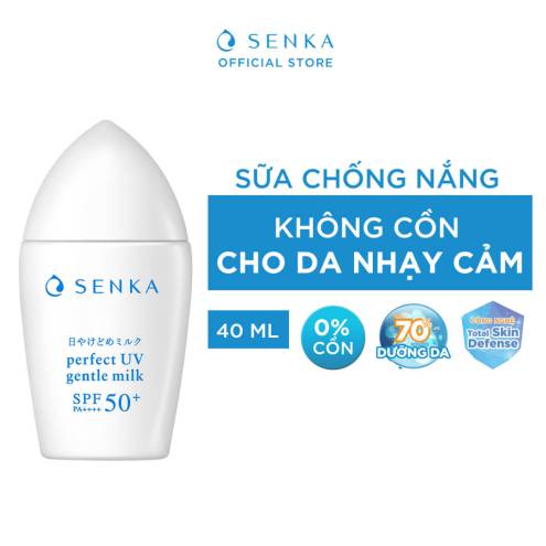 SỮA CHỐNG NẮNG CHO DA NHẠY CẢM SENKA PERFECT UV GENTLE MILK SPF50+ PA++++ 40ML