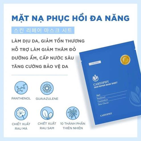 Mặt nạ Caryophy Xanh Dương  1 miếng