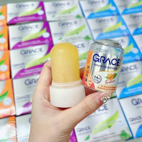Lăn khử mùi đá khoáng Grace Natural Deodorant 70gr