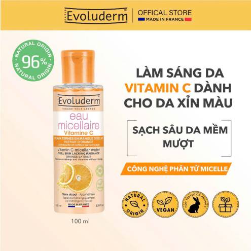 Nước tẩy trang Evoluderm Vitamin C