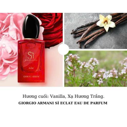 Nước Hoa Nữ Giorgio Armani Sì đỏ Passione Eclat EDP (Chiết 10ml)