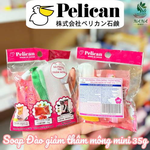SET MINI SOAP TRỊ THÂM MÔNG PELICAN NHẬT 35G 