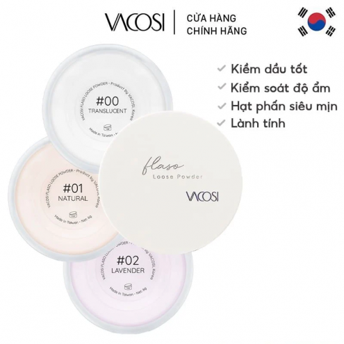 Phấn Phủ Dạng Bột Siêu Mịn Vacosi Flaso Loose Powder 6g