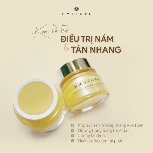 KEM DƯỠNG DA JUSSMY – NGỪA NÁM TÀN NHANG HM STORE DARK SPOT CORRECTOR & ANTI PIGMENT  