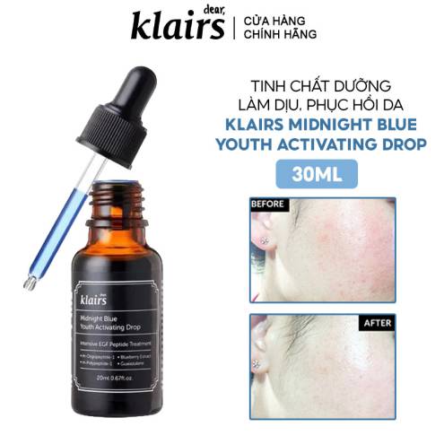 Tinh Chất Dưỡng Làm Dịu, Phục Hồi Da Klairs Midnight Blue Youth Activating Drop 20ml