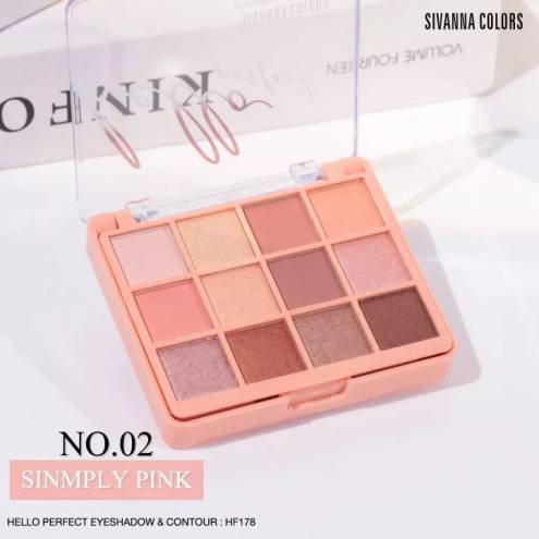 Phấn Mắt Sivanna Colors Hello Perfect Eyeshadow & Contour - HF178