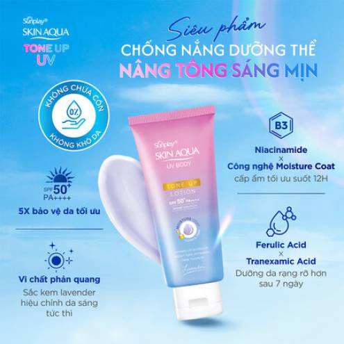 Sữa chống nắng dưỡng thể Sunplay Skin Aqua UV Body Tone Up Lotion 