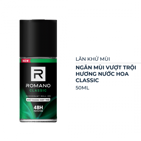 Lăn Khử Mùi Romano Hương Nước Hoa Classic 50ml