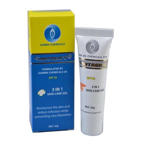 Kem Giảm Thâm Mụn SANTAGIFT SPF30 - Trắng sáng - Ức chế sắc tố - Chống nắng - 20g