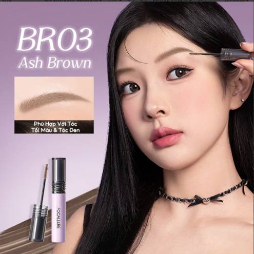 Mascara Chải Chân Mày Dạng Gel Tự Nhiên Chống Thấm Nước 24H Focallure Eyebrow Gel - FA E58