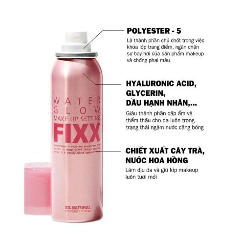 XỊT KHOÁ NỀN MAKEUP SO NATURAL ALL DAY TIGHT MAKE UP SETTING FIXX 75ml ( da dầu)