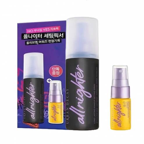 Set Xịt Khoá Nền Make Up Urban Decay All Nighter Long Lasting Makeup Setting Spray 2 Món (118ml + 15ml)