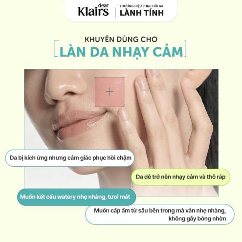 Nước Hoa Hồng Klairs Supple Preparation Cica Toner 180ml
