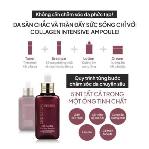 Tinh Chất Collagen Dưỡng Da Và Ngăn Ngừa Lão Hóa Maxclinic Collagen Intensive Ampoule 100ml