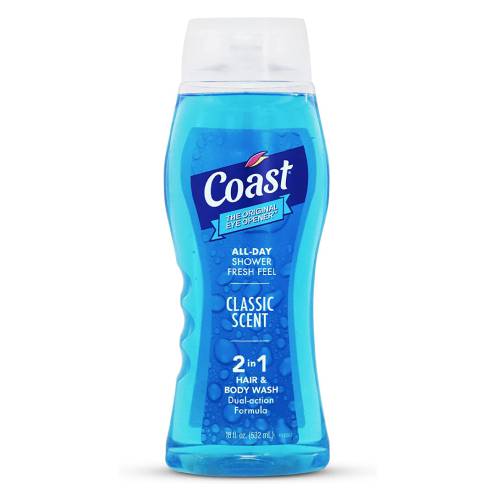 Sữa Tắm Gội Coast Dành Cho Nam 532ml Classic Scent Hair & Body Wash