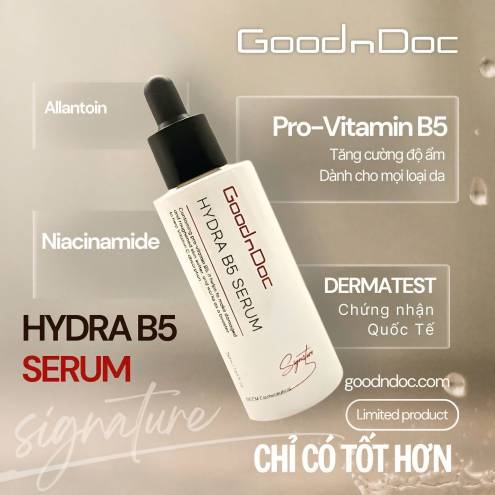 Serum GoodnDoc Hydra B5 Serum Phục Hồi Dưỡng Ẩm Dưỡng Sáng Cấp Ẩm Da (50ml)