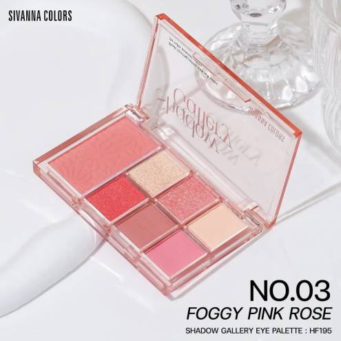 Bảng phấn mắt má hồng Sivanna  Shadow Gallery Eye Palette HF195
