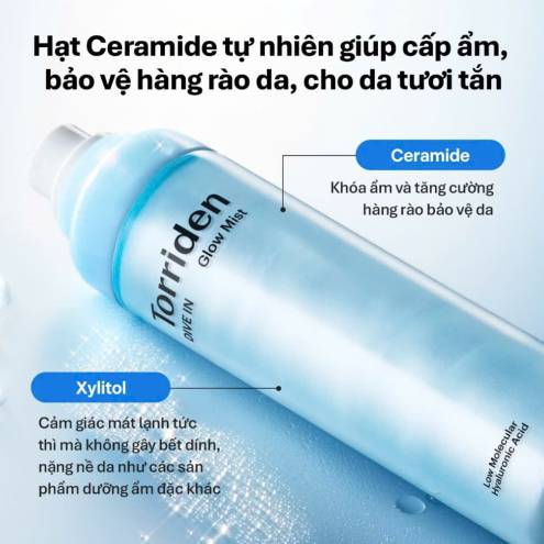 Xịt dưỡng căng bóng Torriden DIVE IN GLOW MIST 120ml